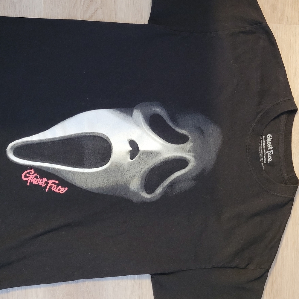 Ghost Face Scream Movie Horror Villain Black T-shirt Unisex M (38 / 40) - Picture 11 of 12